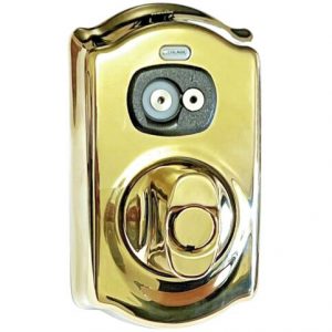 Schlage BE367 CAM 605 iButton Electronic Dead Bolt Lock Polish Brass