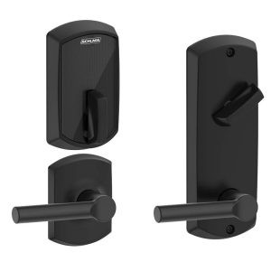 Schlage FE410F GRW 622 BRW Black Control Smart Interconnect Deadbolt 4"