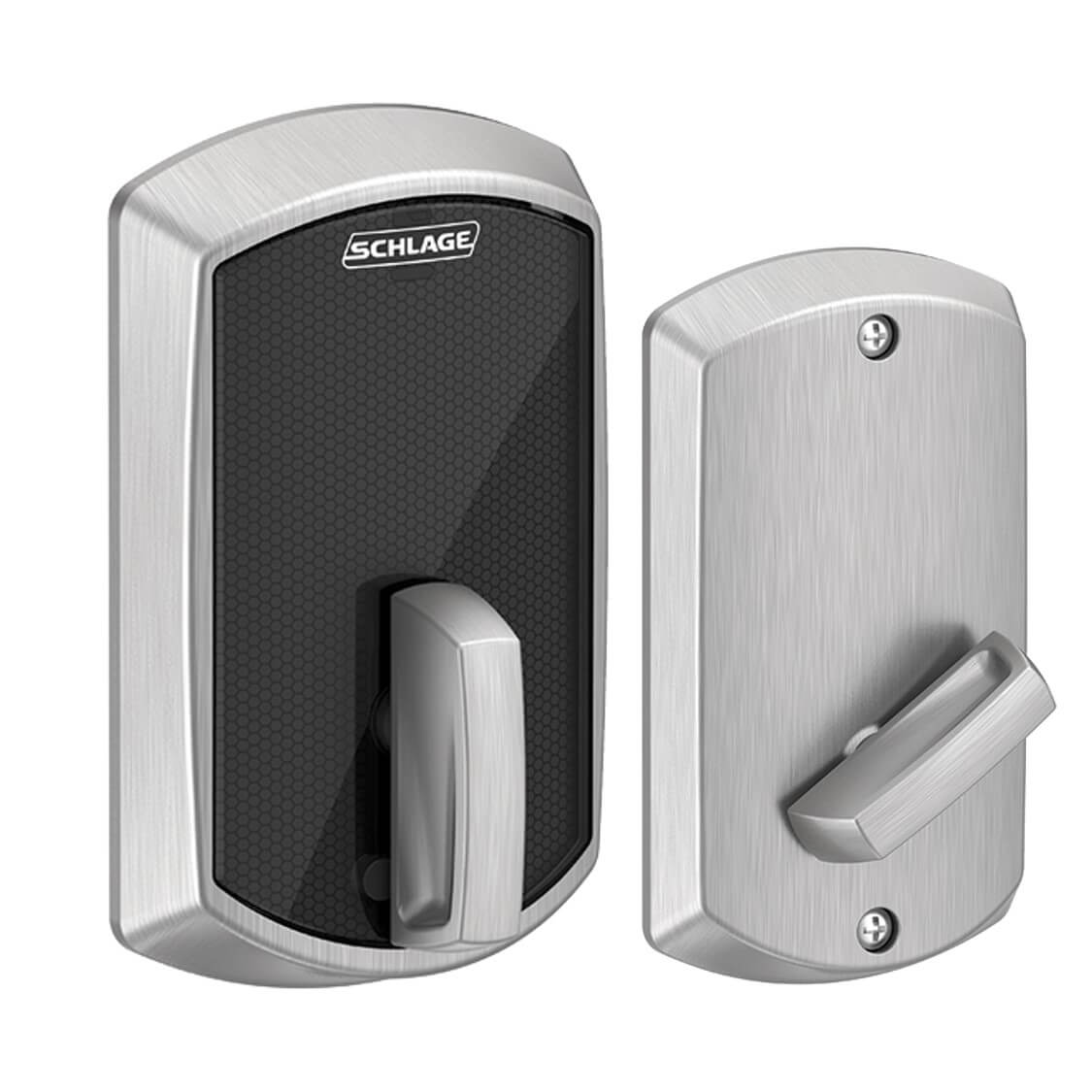 Schlage BE467F GRW 626 Smart Deadbolt Satin Chrome Greenwich Trim Engage - Image 2