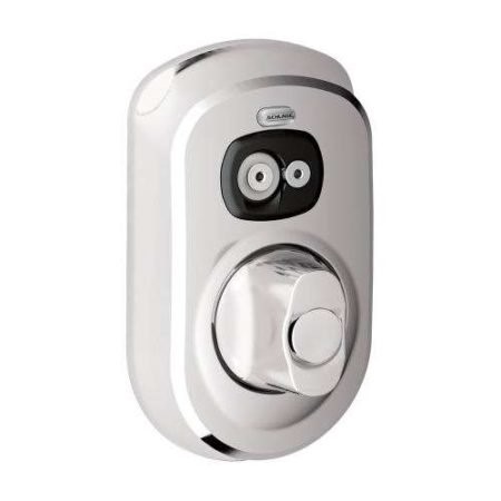 Schlage BE367 PLY 626 iButton Electronic Deadbolt Lock Satin Chrome