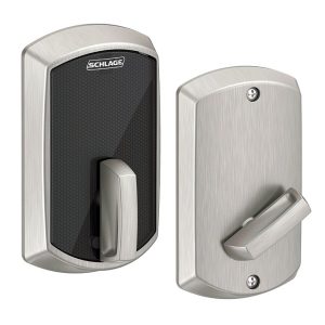 Schlage BE467F Control Smart Deadbolt Lock Satin Nickel Greenwich GRW 619