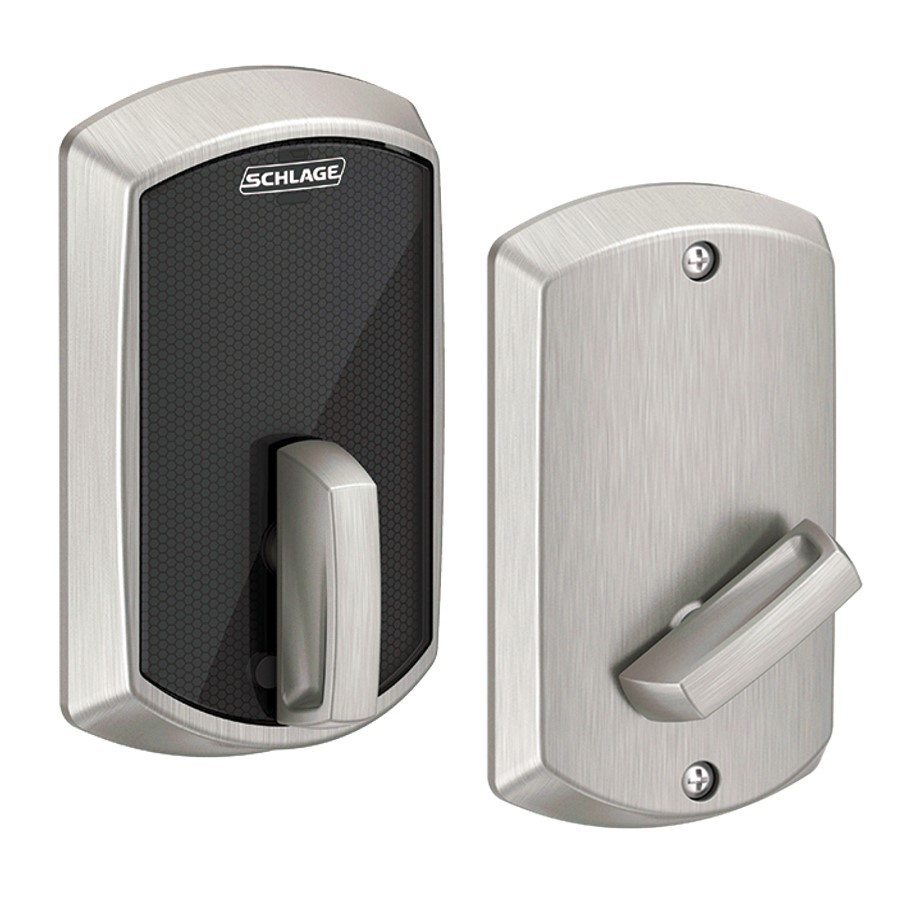 Schlage BE467F Control Smart Deadbolt Lock Satin Nickel Greenwich GRW 619
