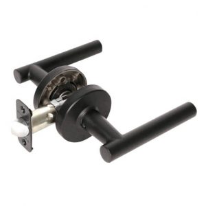 Pamex FLTP03C Mira Passage Lever Lockset Matte Black