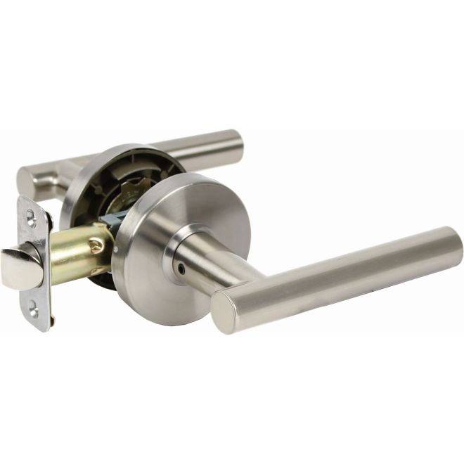 Pamex FLTP03C Mira Passage Lever Lockset Satin Nickel