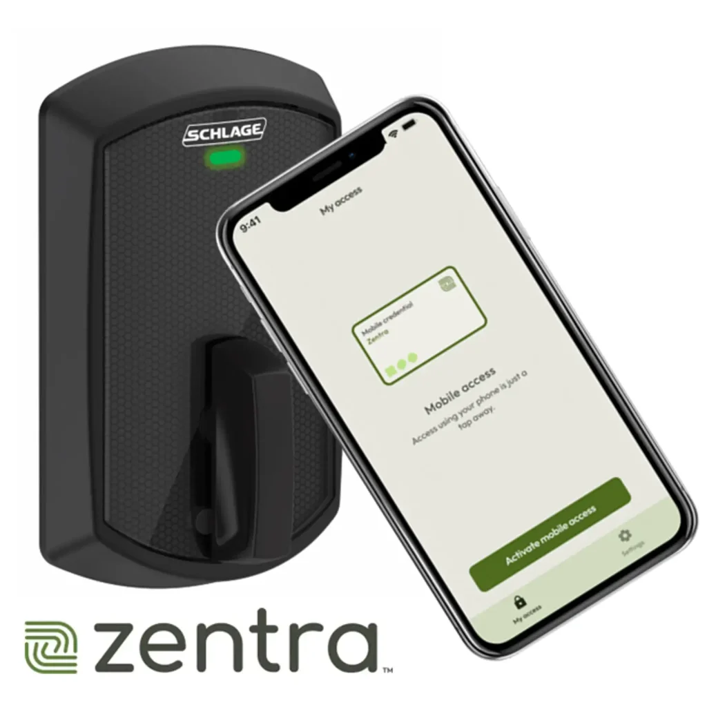 Zentra Access Control with free Mobile Credentials